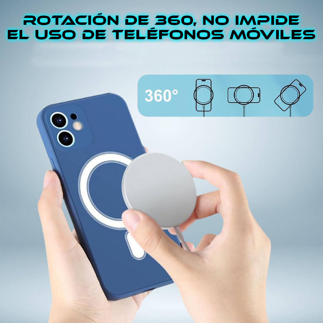 Foto 6 | Cargador Inalámbrico De Escritorio Iq 15w Carga Rápida Inalámbrico Con Led