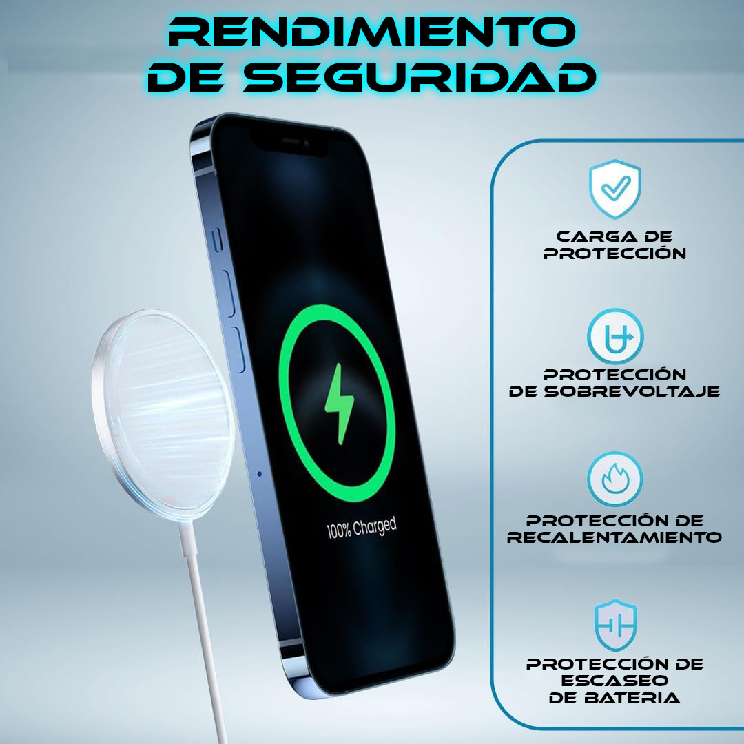 Foto 8 pulgar | Cargador Inalámbrico De Escritorio Iq 15w Carga Rápida Inalámbrico Con Led