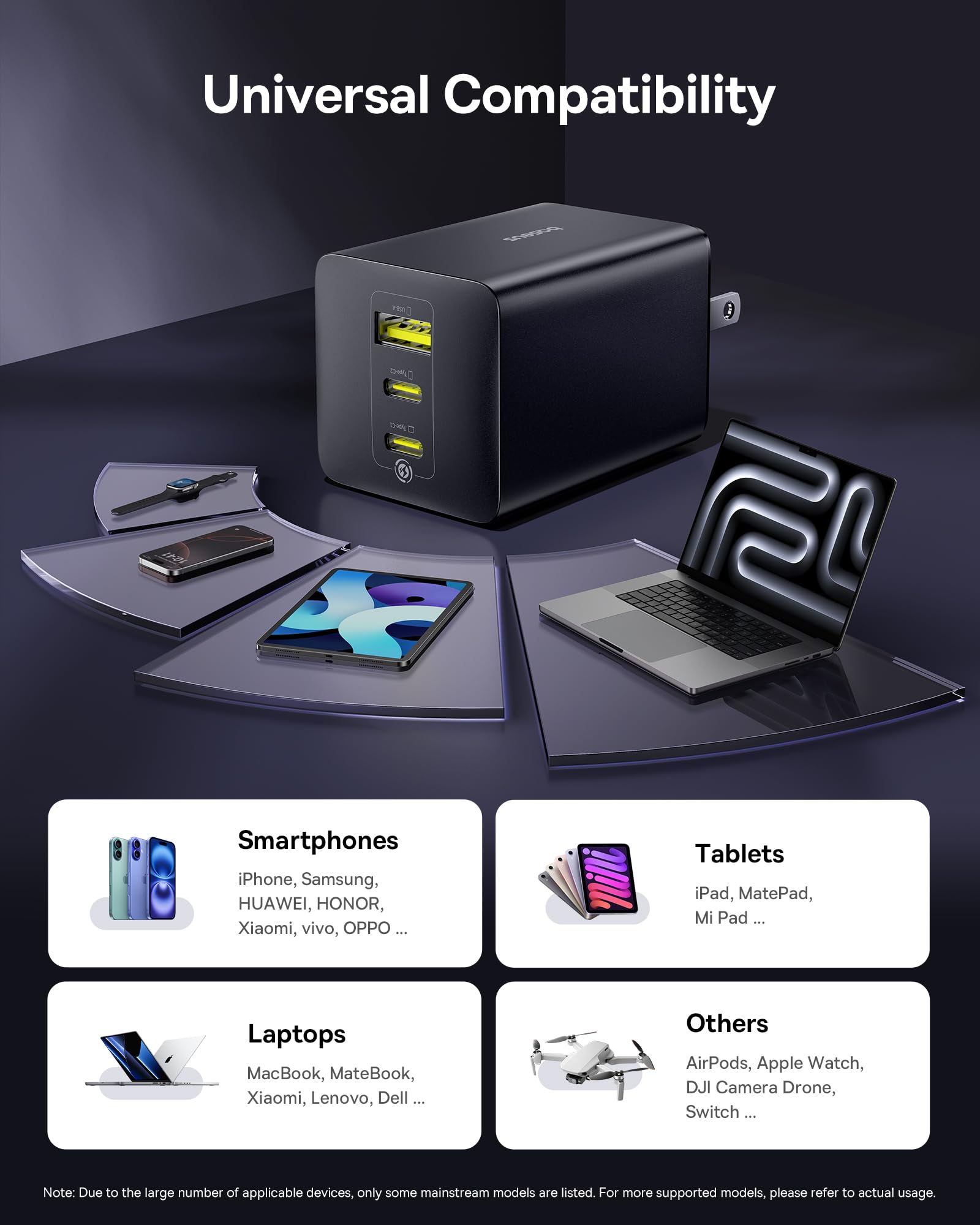 Foto 7 pulgar | Cargador Baseus Usb C De 100 W Con 3 Puertos Para Macbook Pro/air  Ipad - Venta Internacional.