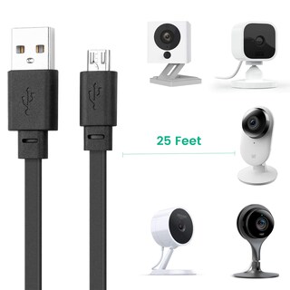 Foto 5 | Cable De Extensión Micro Usb Smays De 25 Pies Paquete De 3 Negro - Venta Internacional.