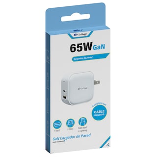 Foto 5 | Cargador Gan 65w Carga Rápida Dos Entradas Con Cable Tipo Lightning
