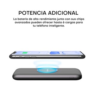 Foto 3 | Batería Portátil PhoneSuit Energy Core color Gris Carga Qi 18 W PD 10,000 MAH
