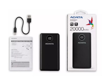 Foto 4 | Batería Portátil Adata tipo C color Negro