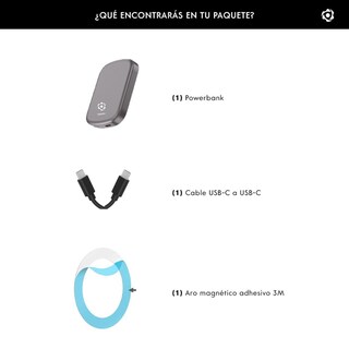 Foto 3 | Cargador Inalámbrico Life Connekt Touch Go 10,000 Mah