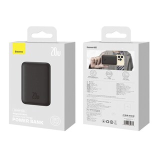 Foto 3 | Batería Portátil Baseus Ppcx070001 color Negro Mini Magnética
