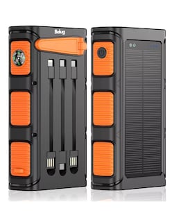 Foto 1 | Cargador Solar Powerbank 36000 mAh Negro