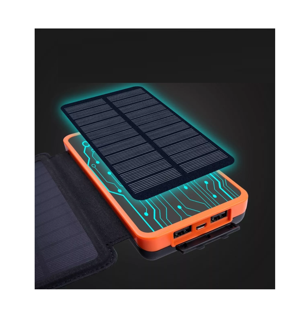 Foto 2 | Power Bank Solar Lab.G 26800mah 4 Paneles Solare Negro