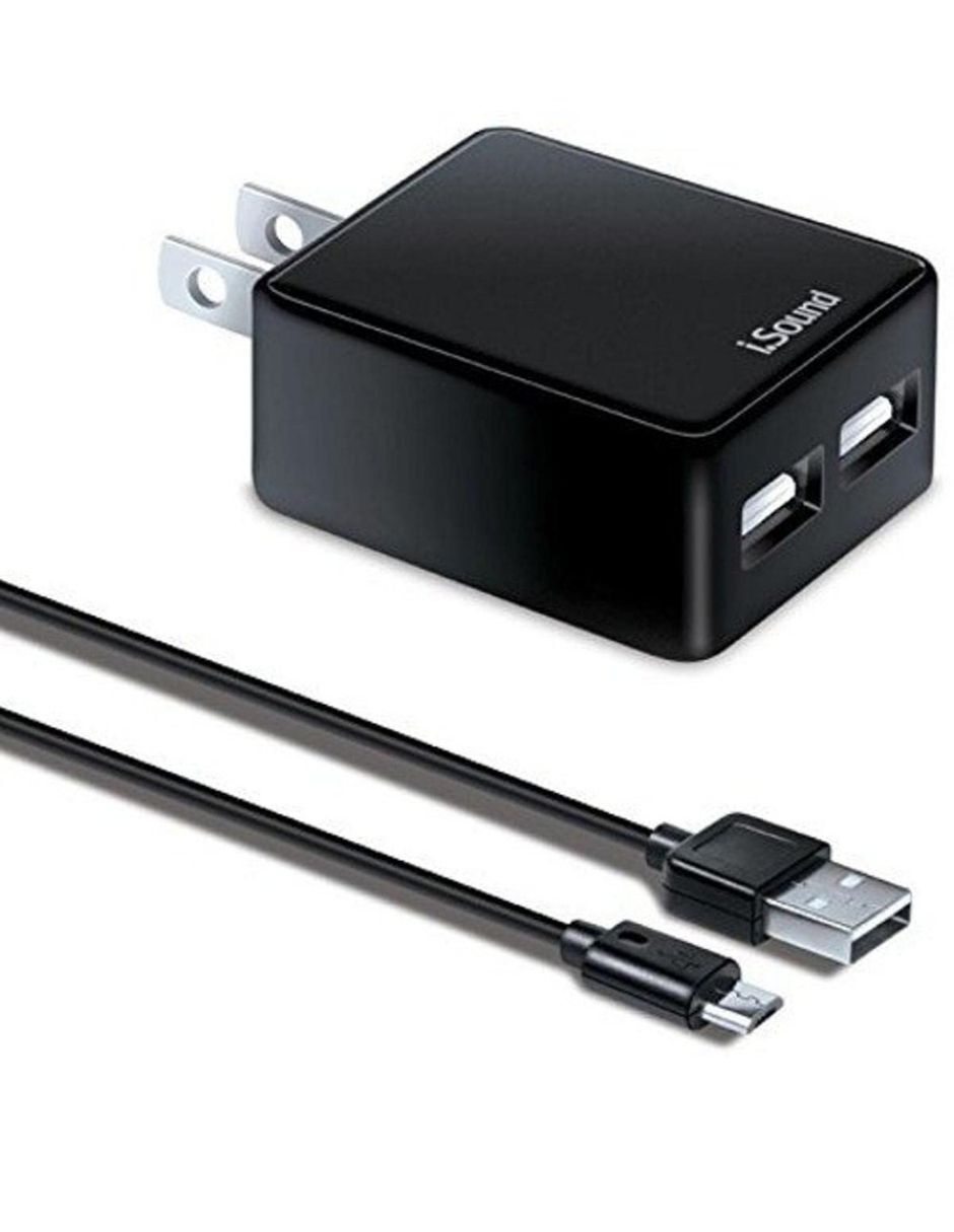 Cargador de Pared iSound 2.4 + Cable Micro-USB