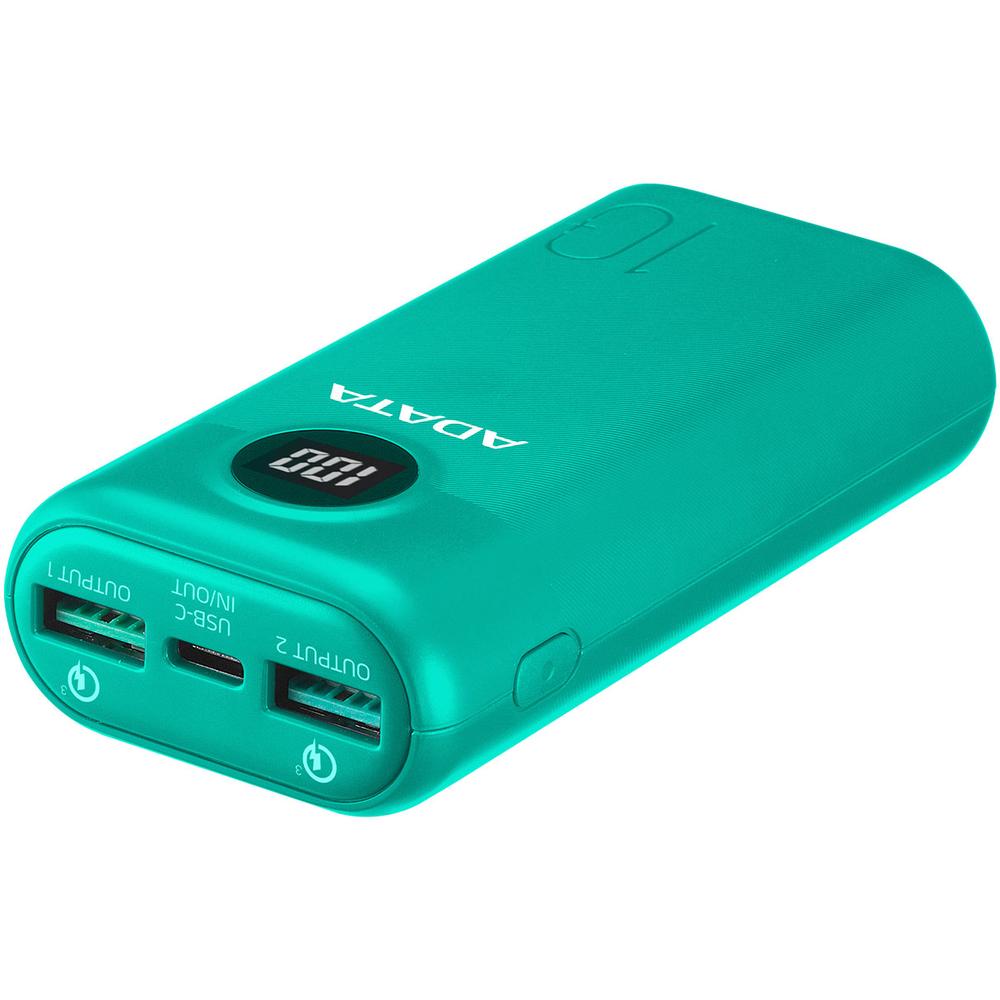 Foto 4 pulgar | Power Bank 20000mah Adata P20000qcd Tipo C Verde Ap20000qcd-dgt-cgn