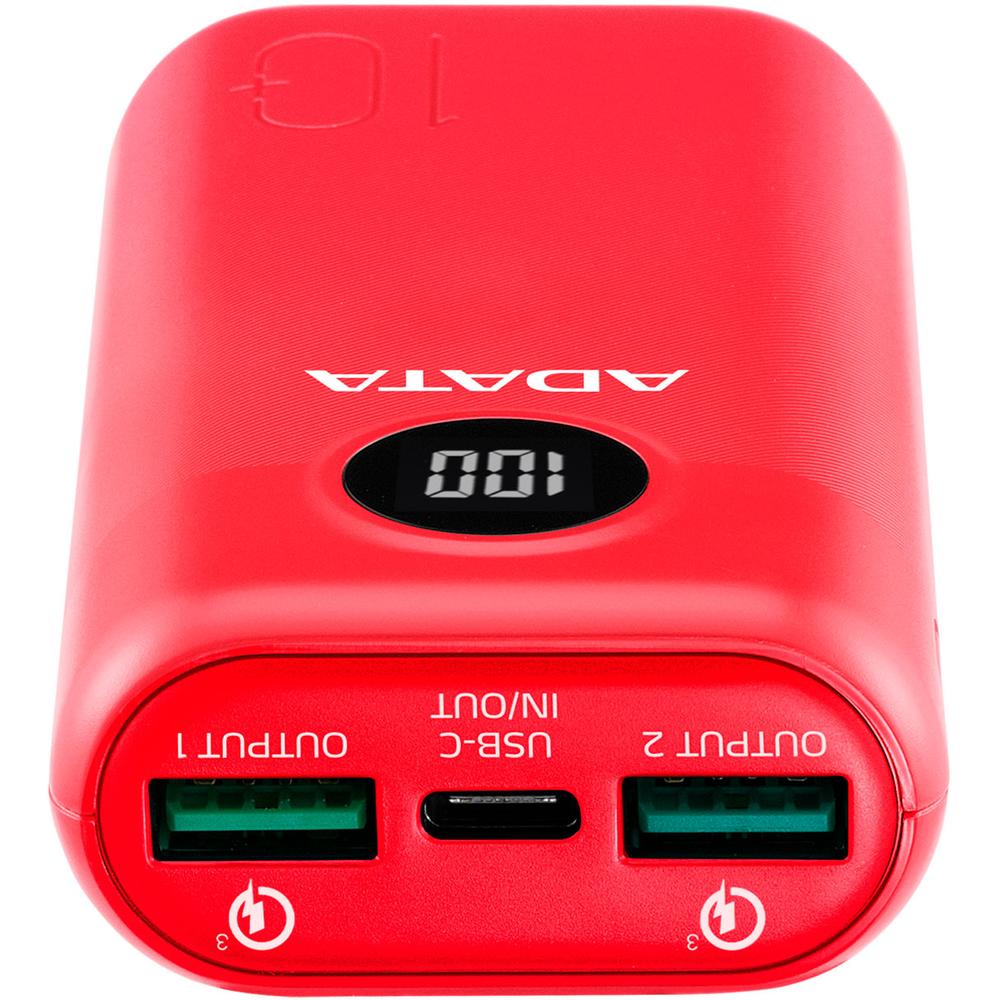 Foto 5 pulgar | Power Bank 20000mah Adata P20000qcd Tipo C Rojo Ap20000qcd-dgt-crd