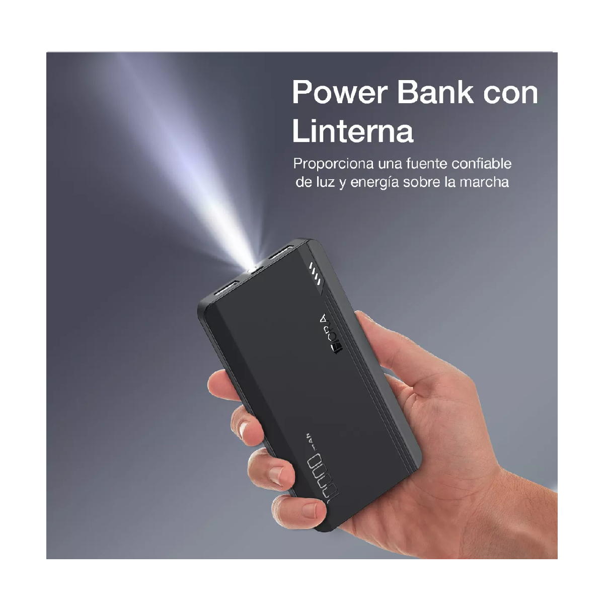 Foto 5 pulgar | Power Bank Belug Negra 10000mah 2.1a Carga Batería Portátil con 2 Puertos