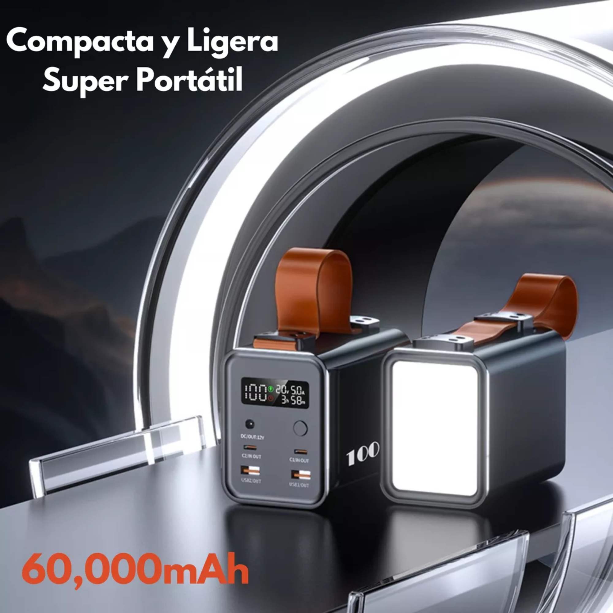 Foto 7 pulgar | Power Bank Bateria Pila Portatil 60,000mah Carga Rapida 100w