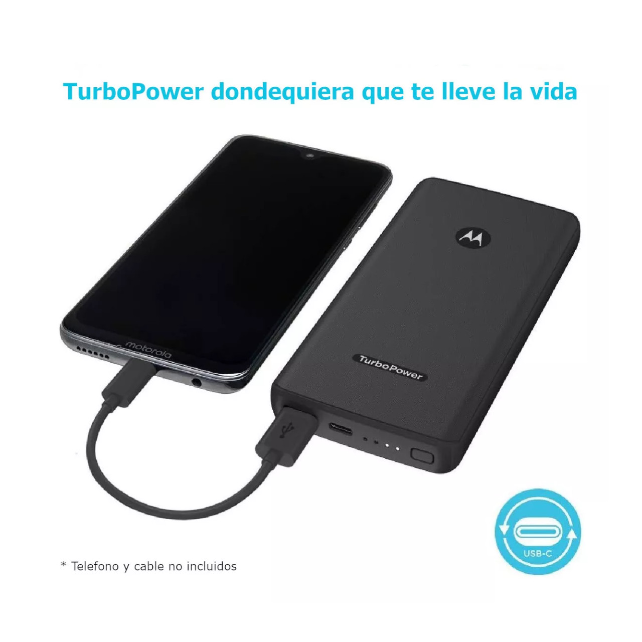 Foto 4 pulgar | Powerbank Motorola 10000mah Salida Tipo C Salida 18w Dual