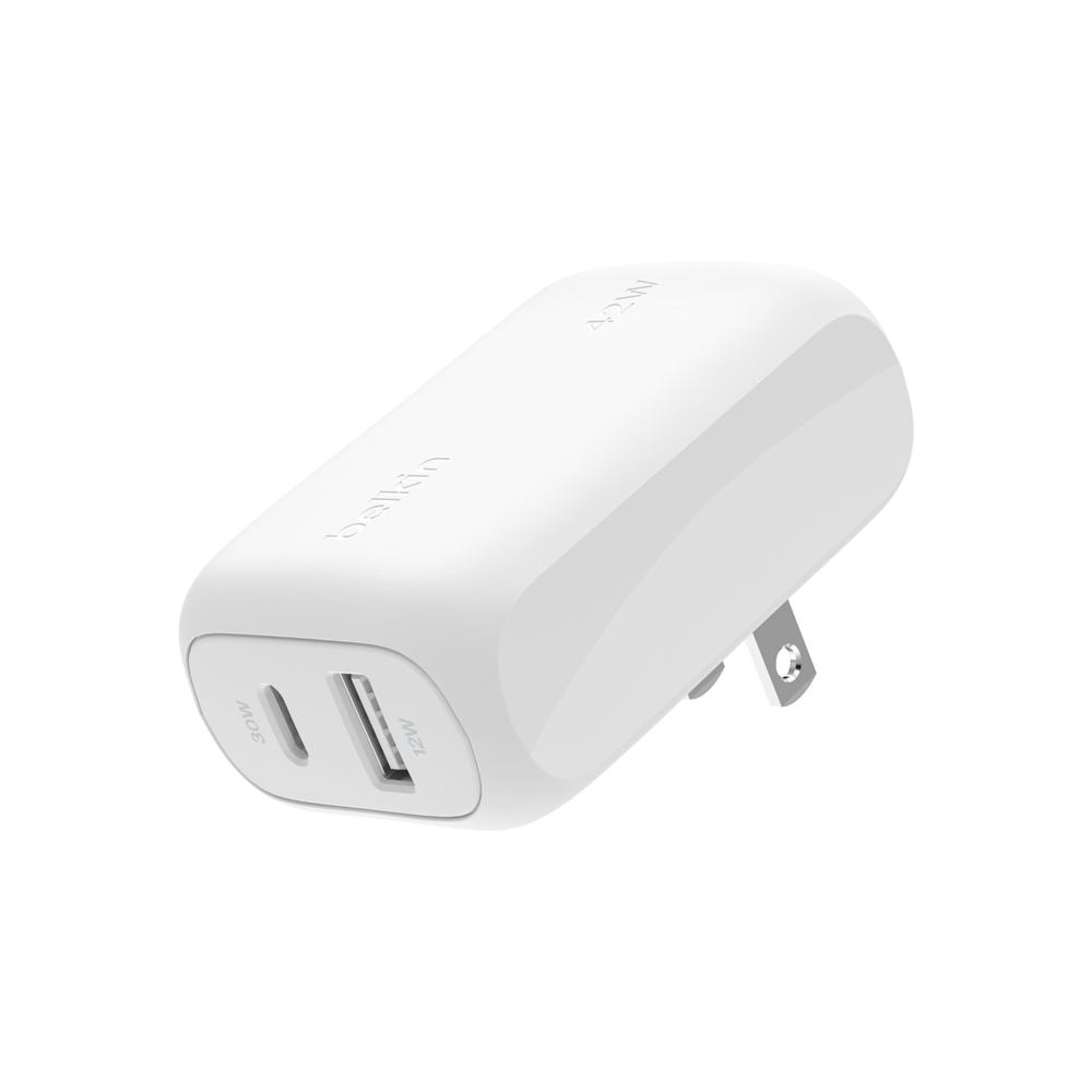 Foto 2 pulgar | Cargador Dual Belkin Tipo C Y Usb A 42w Blanco