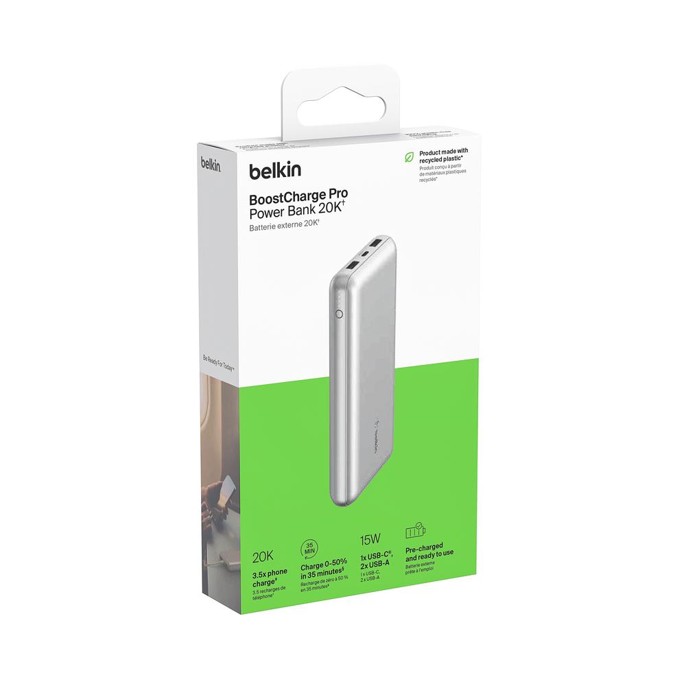 Foto 7 pulgar | Bateria Belkin 2 Puertos Usb-a Y 1 Puerto Usb-c