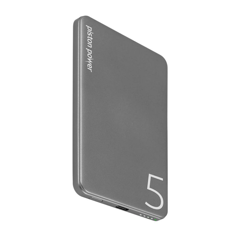 Logiix Piston Power 5000 Mah Power Bank De Aluminio - Gris Grafito