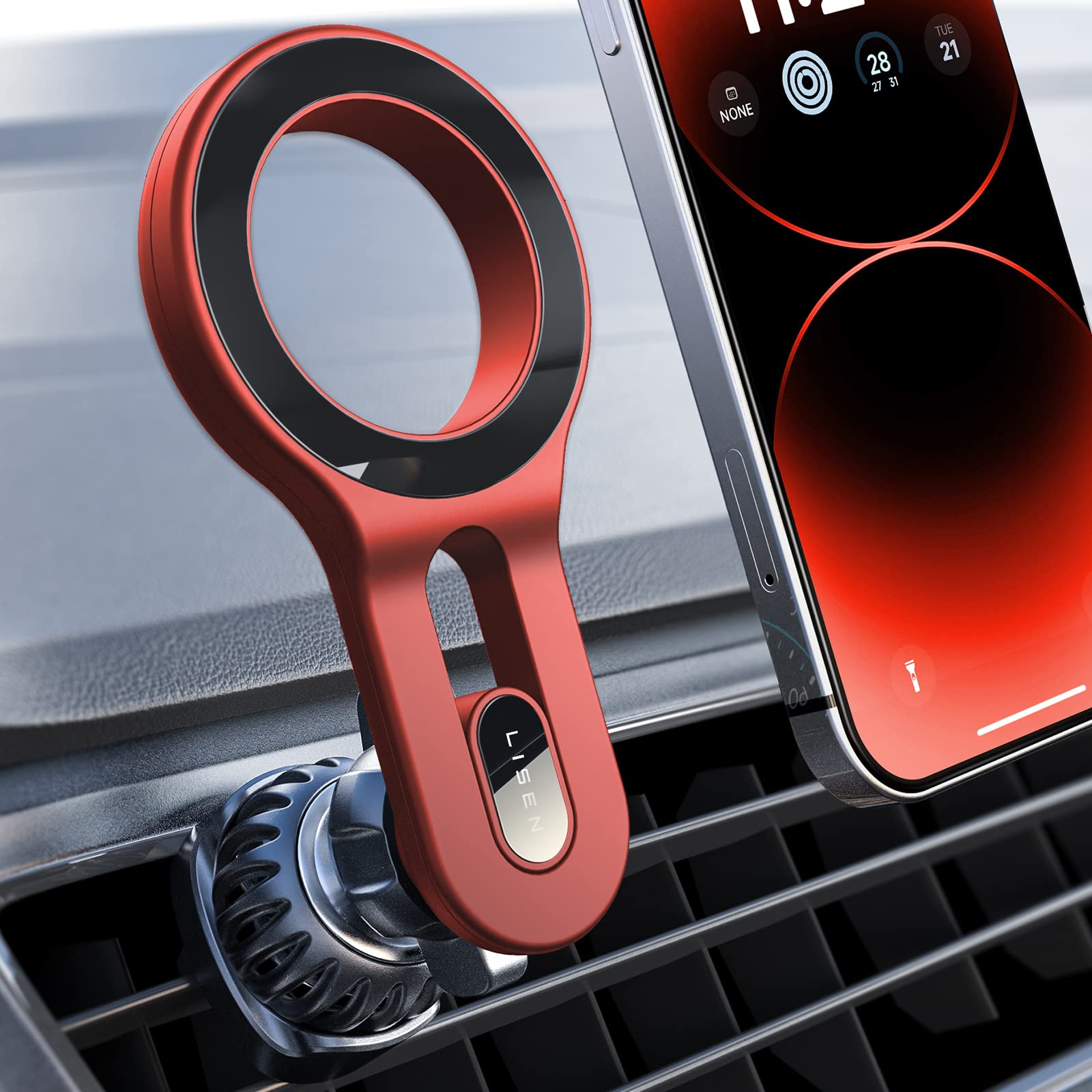 Soporte De Teléfono De Coche Lisen Para Iphone Magsafe Con Soporte De Ventilación - Venta Internacional. $745