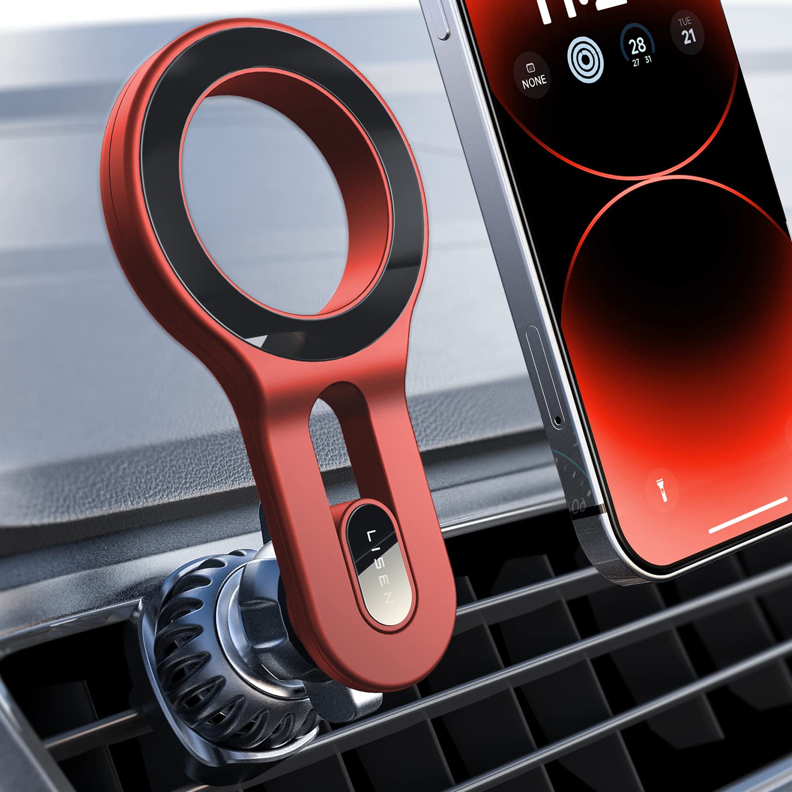 Foto 2 pulgar | Soporte De Teléfono De Coche Lisen Para Iphone Magsafe Con Soporte De Ventilación - Venta Internacional.