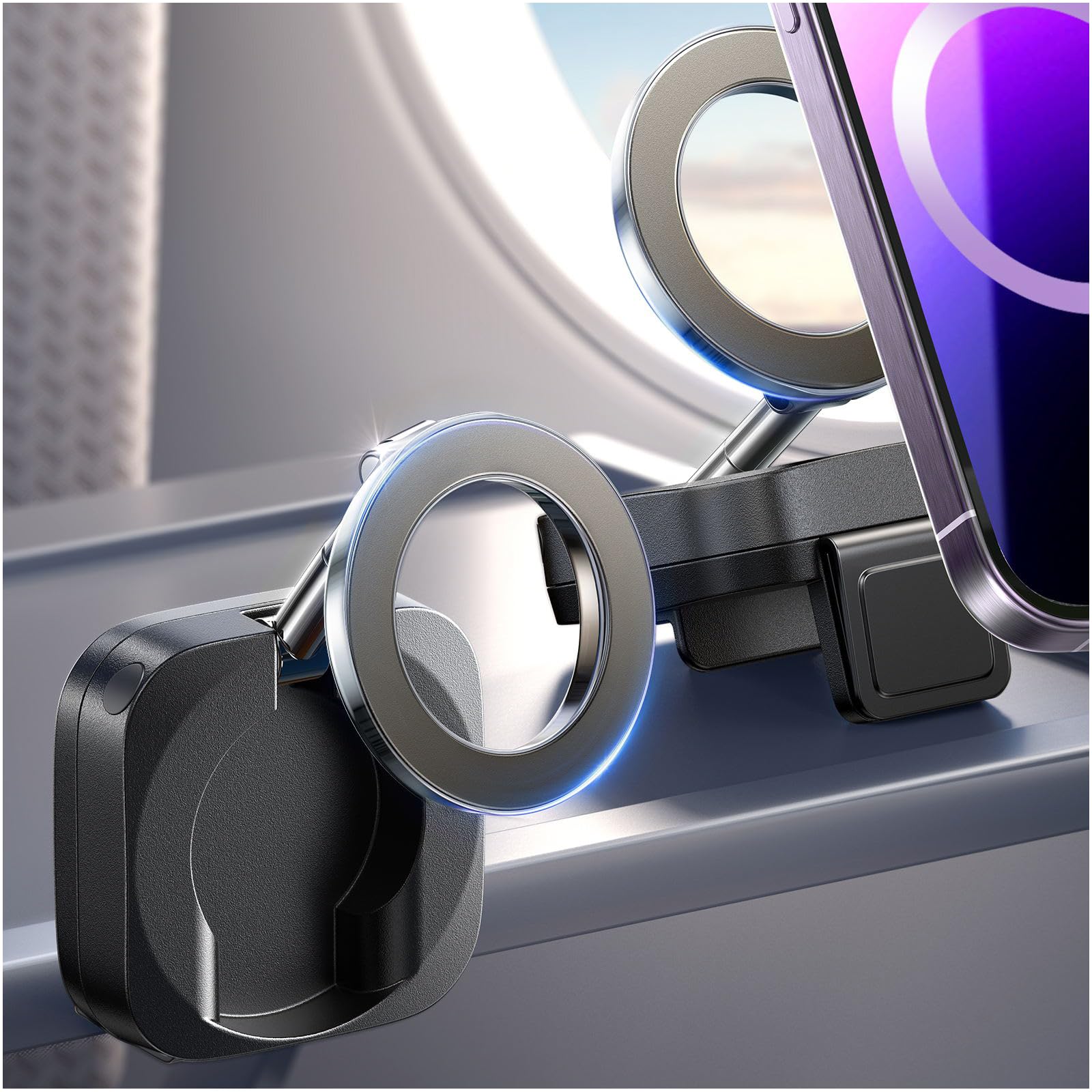 Soporte Para Teléfono Lisen Travel Essentials Airplane Para Magsafe - Venta Internacional. $505