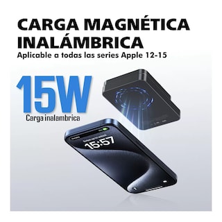 Foto 2 | Batería Portátil 10000mah Blanco