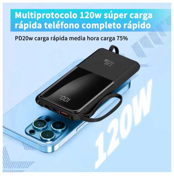 Foto 5 pulgar | Batería Portátil Power Bank Wünd, Batería De Carga Rápida