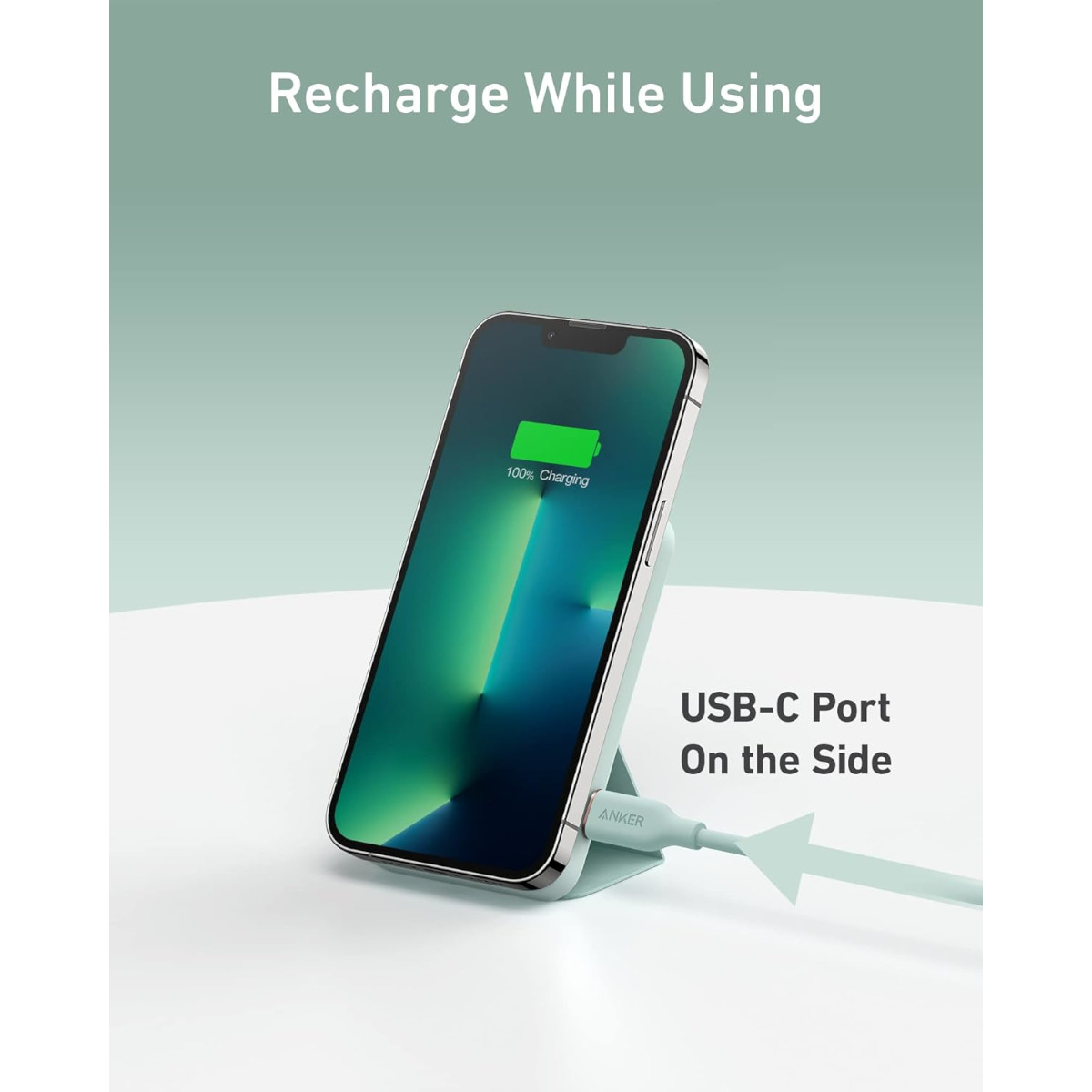 Foto 7 | Cargador Batería Portátil Anker 622 5000mah Magnético Verde