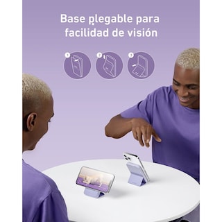 Foto 4 | Cargador Batería Portátil Anker 622 5000mah Magnético Violeta
