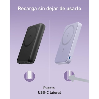 Foto 6 | Cargador Batería Portátil Anker 622 5000mah Magnético Violeta
