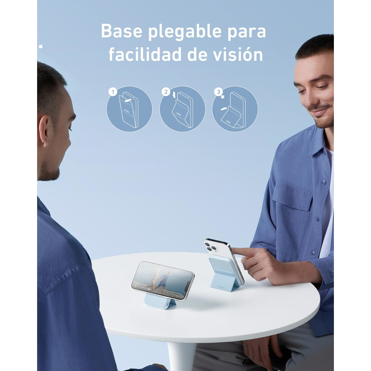 Foto 5 pulgar | Cargador Batería Portátil Anker 622 5000mah Magnético Azul
