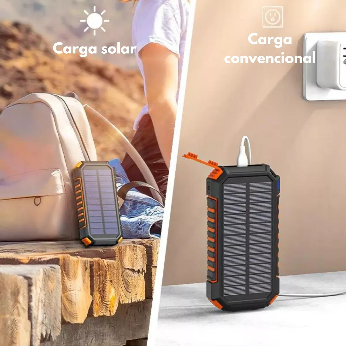 Foto 3 | Batería Portátil De Carga Inalámbrica 20,000mah Eo Safe Imports Esi-16770 Negro