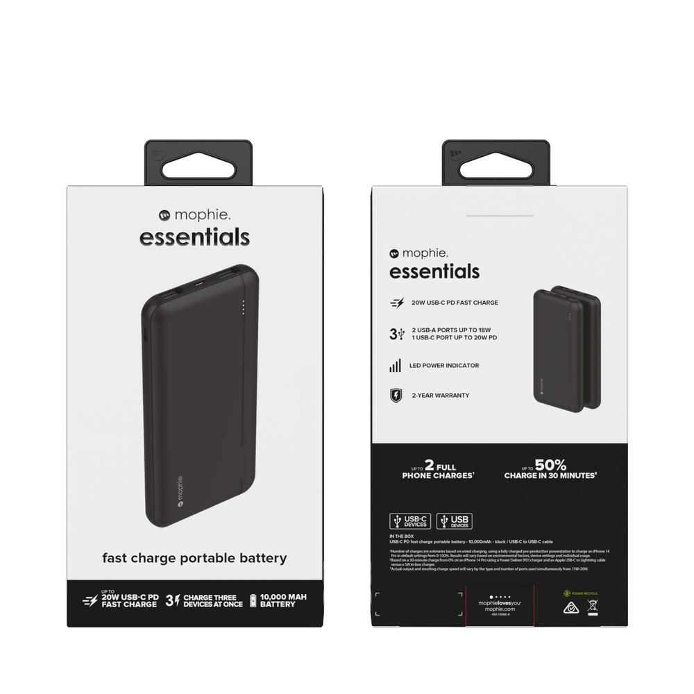 Foto 6 pulgar | Power Bank Batería Portatil 10000 Mah Con Usb C Y A Mophie