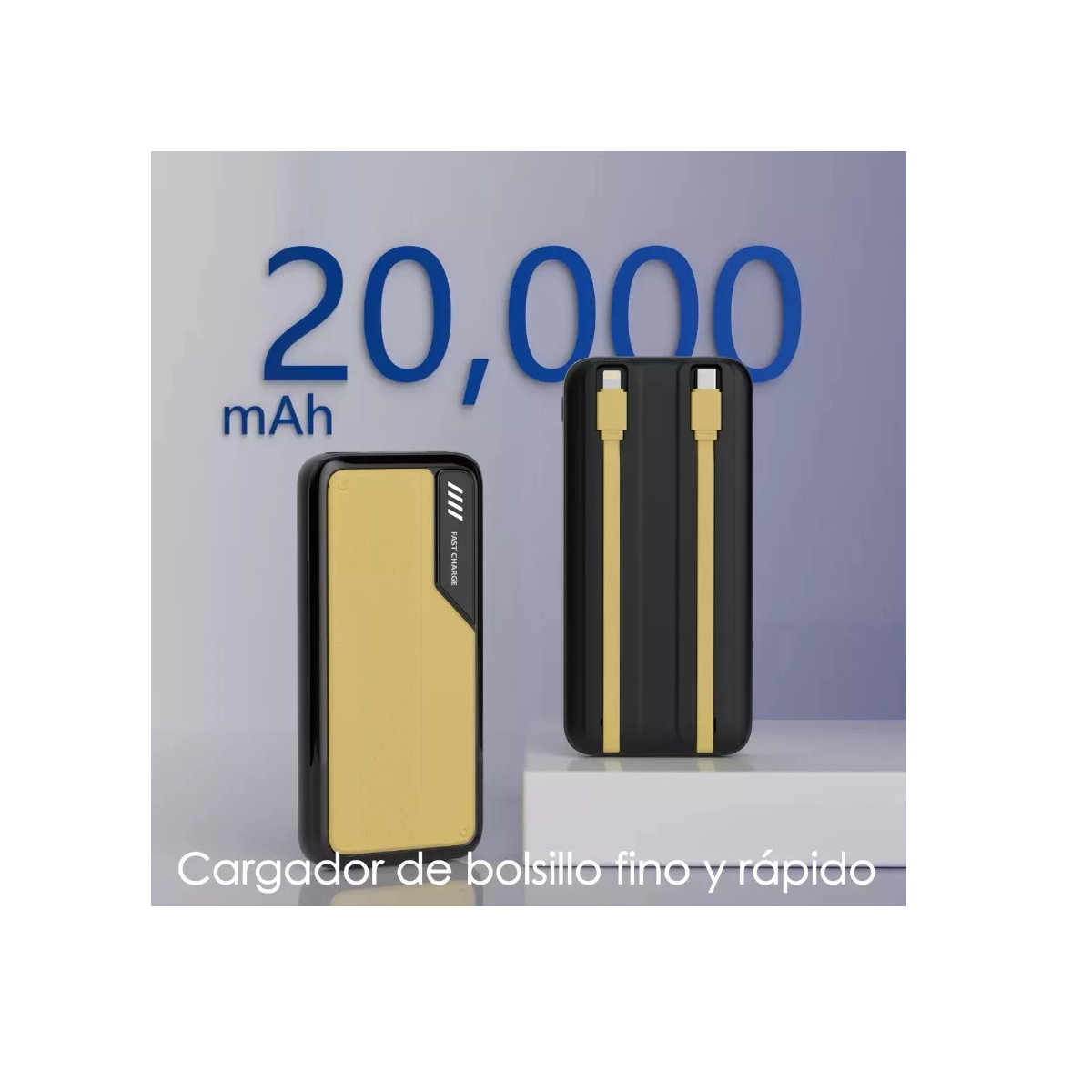 Foto 3 pulgar | Cargador Portátil USB-C Micro USB Eo Safe Imports ESI-18179 Multicolor