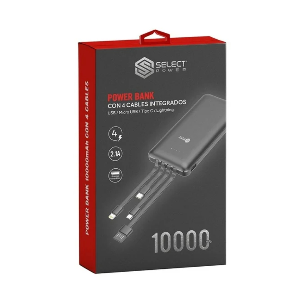 Foto 2 pulgar | Power Bank Select Power 10,000 Mah Pb10set – Energía Siempre Contigo