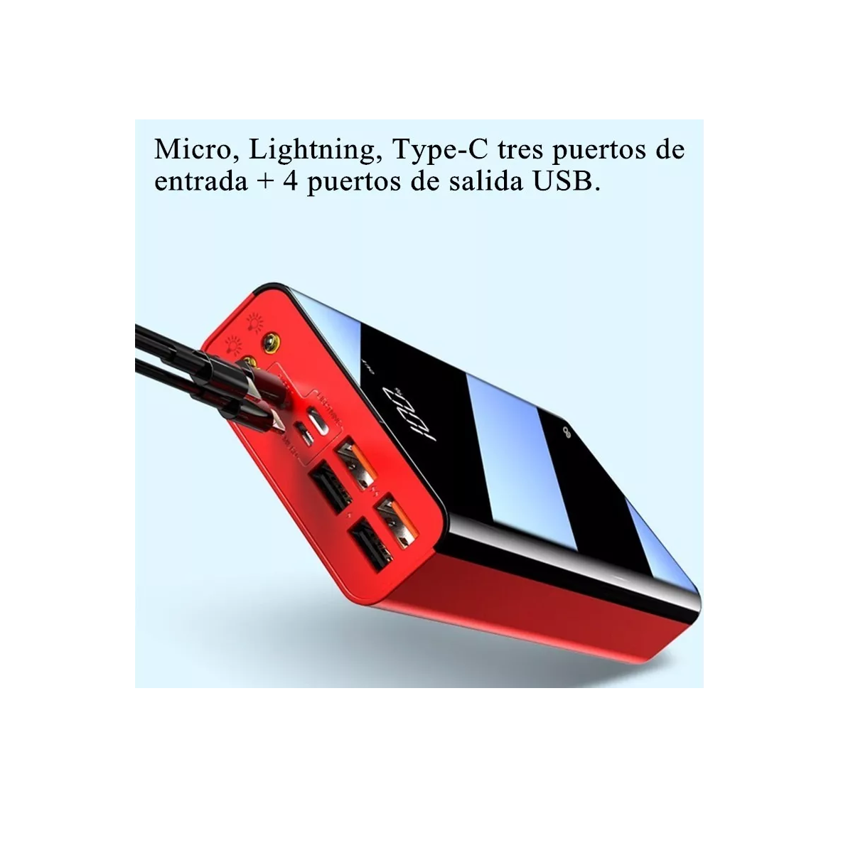 Foto 4 pulgar | Language Banco De Energía Batería Portátil 40000mah Celda De Carga Rápida Eo Safe Imports Esi-9942-1 Multicolor