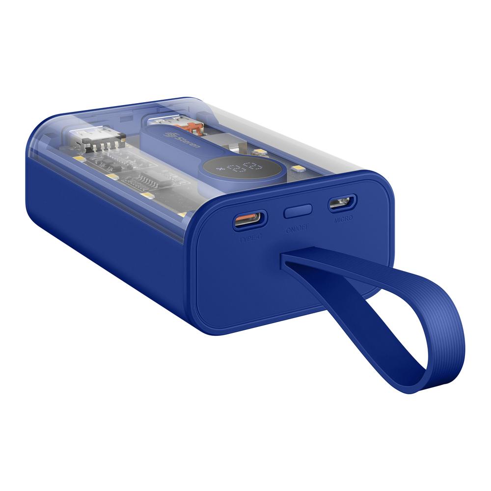 Power Bank De 10,000 Mah Pd 22 W / Qc 22 W Con 1 Salida Usb C, 1 Salida Usb Qc, 1 Salida Usb Y Linte