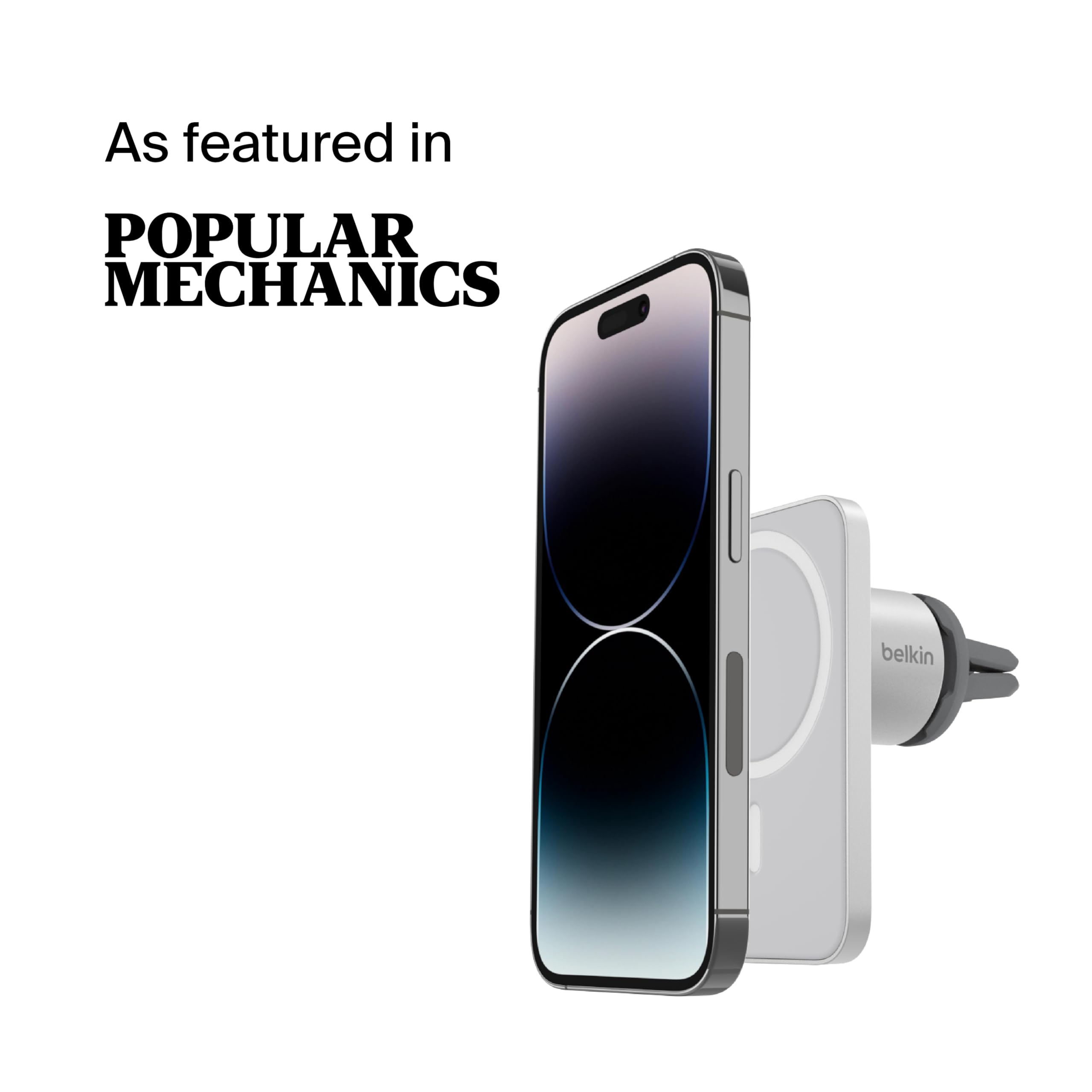 Foto 3 pulgar | Soporte Magnético Para Teléfono Belkin Magsafe Vent Mount Pro Grey - Venta Internacional.