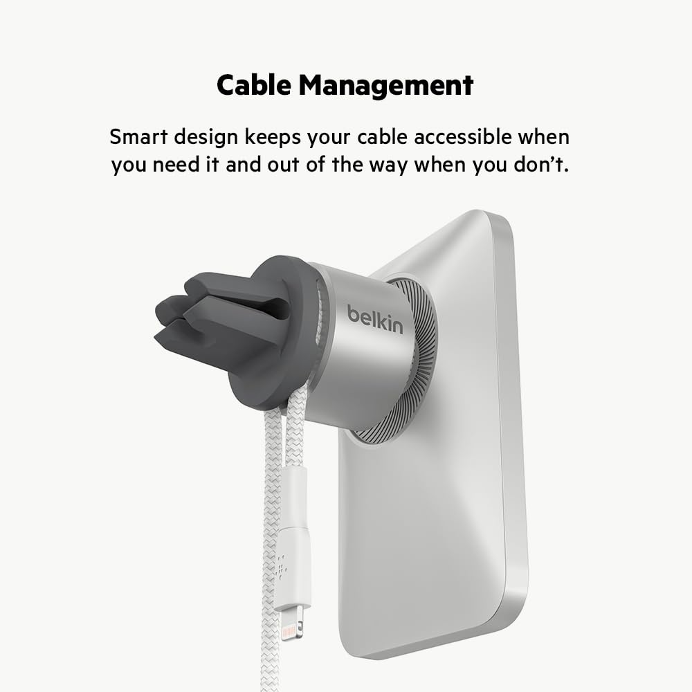 Foto 7 pulgar | Soporte Magnético Para Teléfono Belkin Magsafe Vent Mount Pro Grey - Venta Internacional.