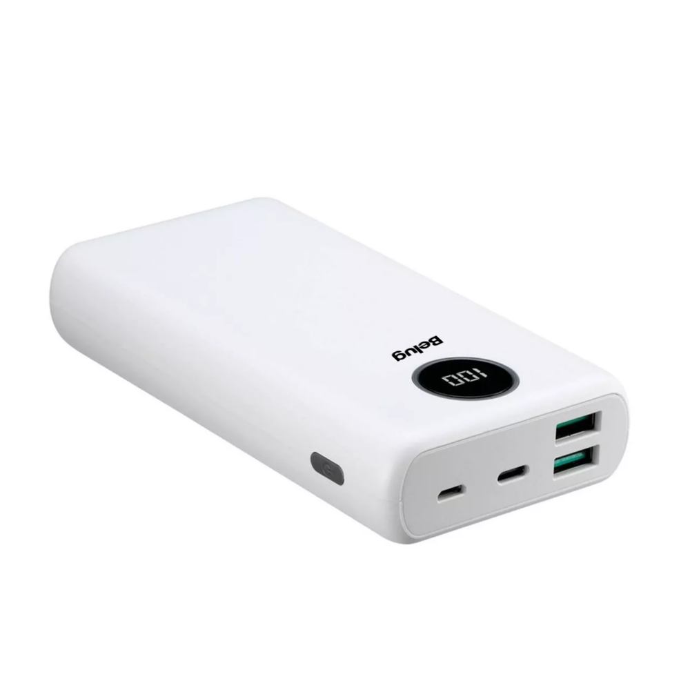 Foto 3 pulgar | Power Bank 20000mah Belug, Batería Portátil Tipo C Blanco