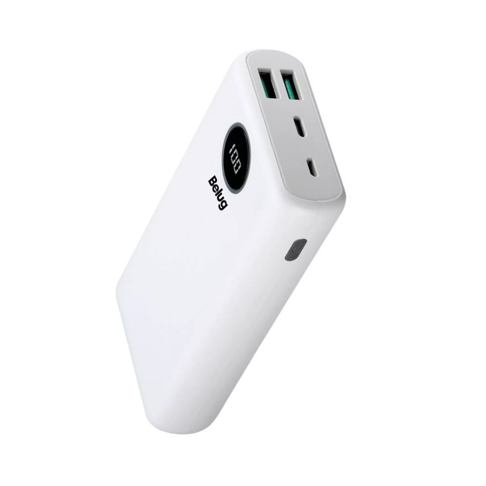 Foto 4 pulgar | Power Bank 20000mah Belug, Batería Portátil Tipo C Blanco