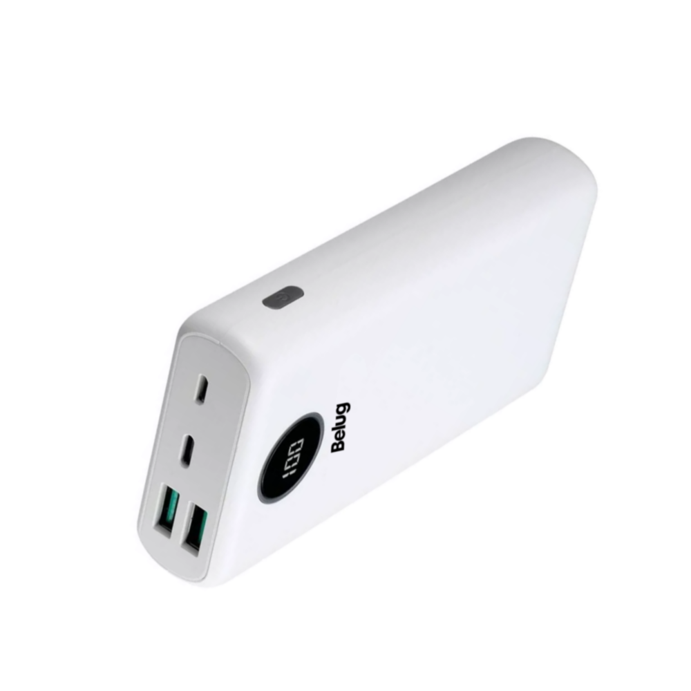 Foto 5 pulgar | Power Bank 20000mah Belug, Batería Portátil Tipo C Blanco