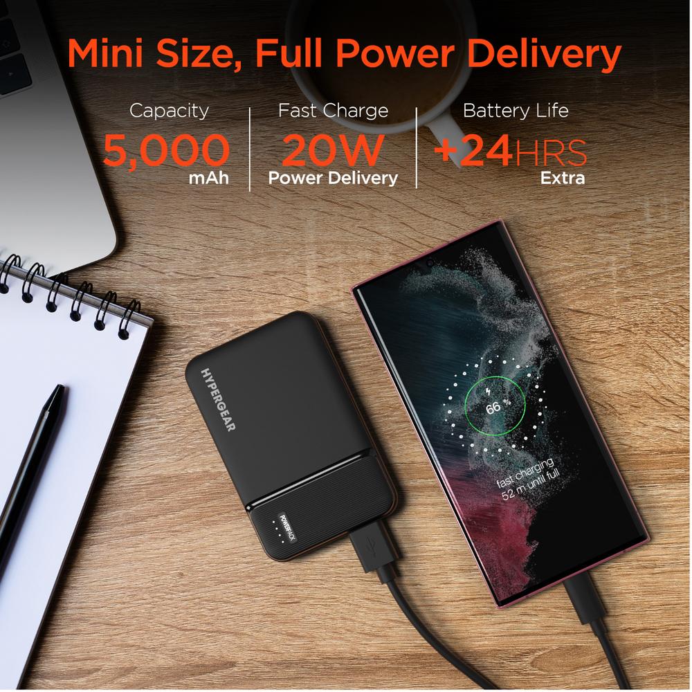 Foto 7 pulgar | Powerbank De 5000mah Tipo C 20w Con Carga Rápida Hypergear
