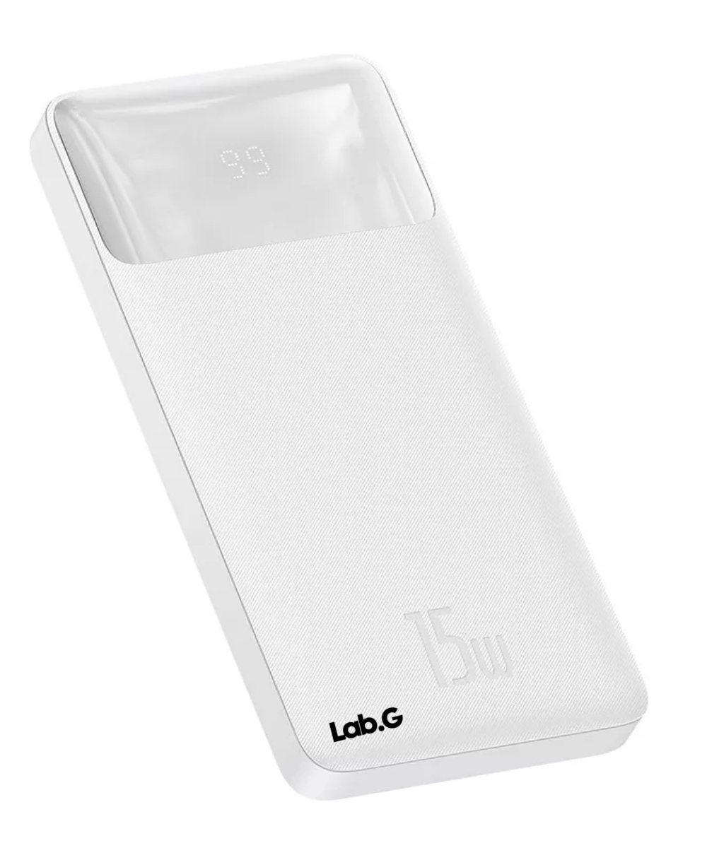 Cargador 15w Usb / Tipo-c / Lightning Portátil Con Cable Carga Rápida Blanco