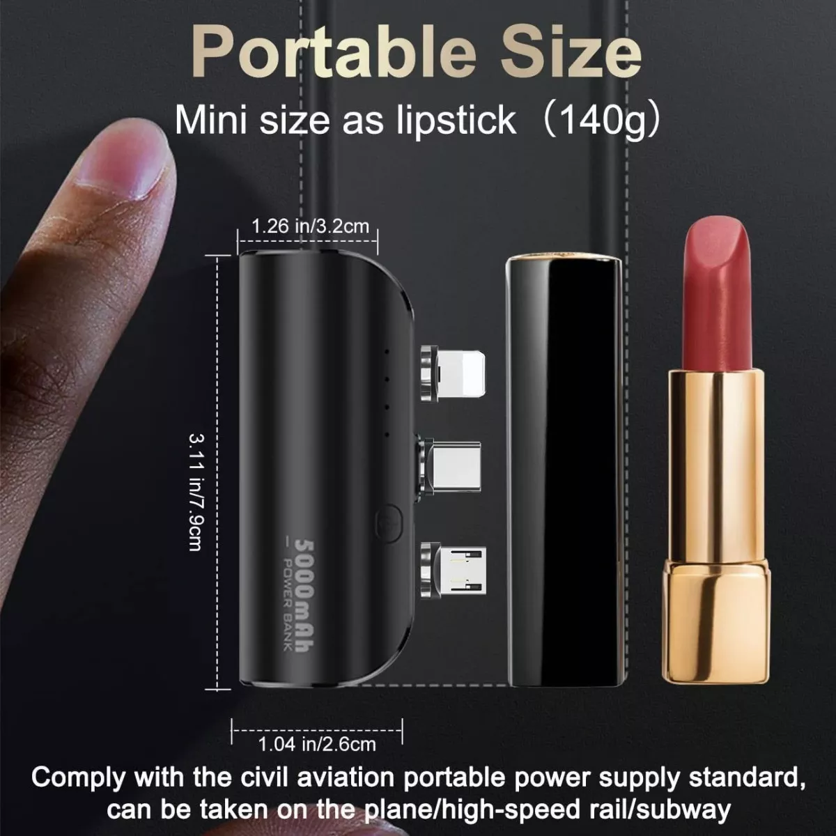 Foto 4 pulgar | Cargador Portátil Magnético 5000mah Inalámbrica 3 En 1 Ultracompacto Eo Safe Imports Esi-11752-1 Negro