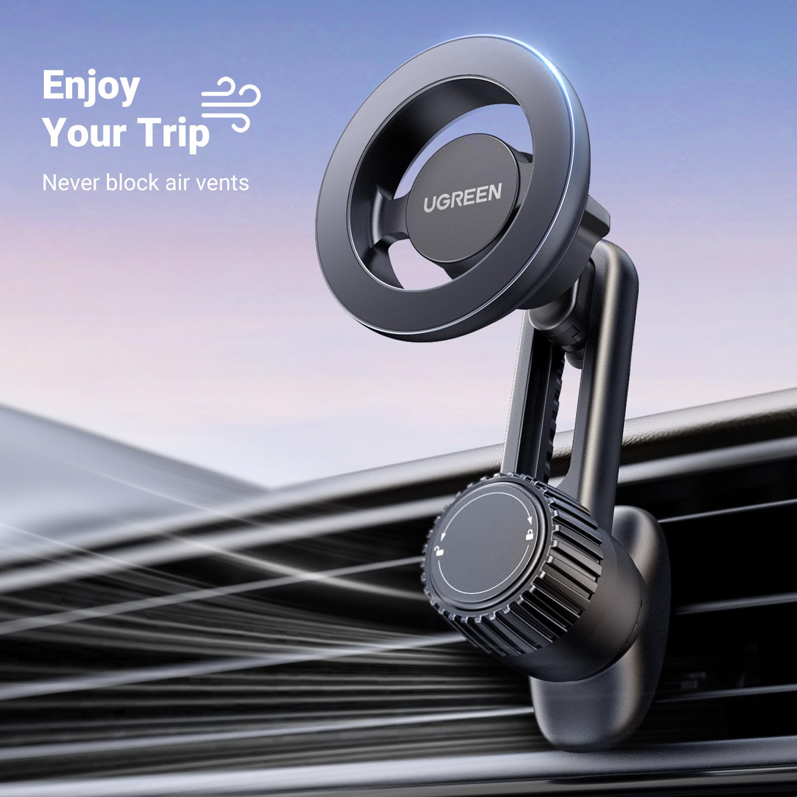 Foto 2 | Soporte Magnético Para Teléfono Ugreen Para Coche Magsafe Iphone Con Funda - Venta Internacional.