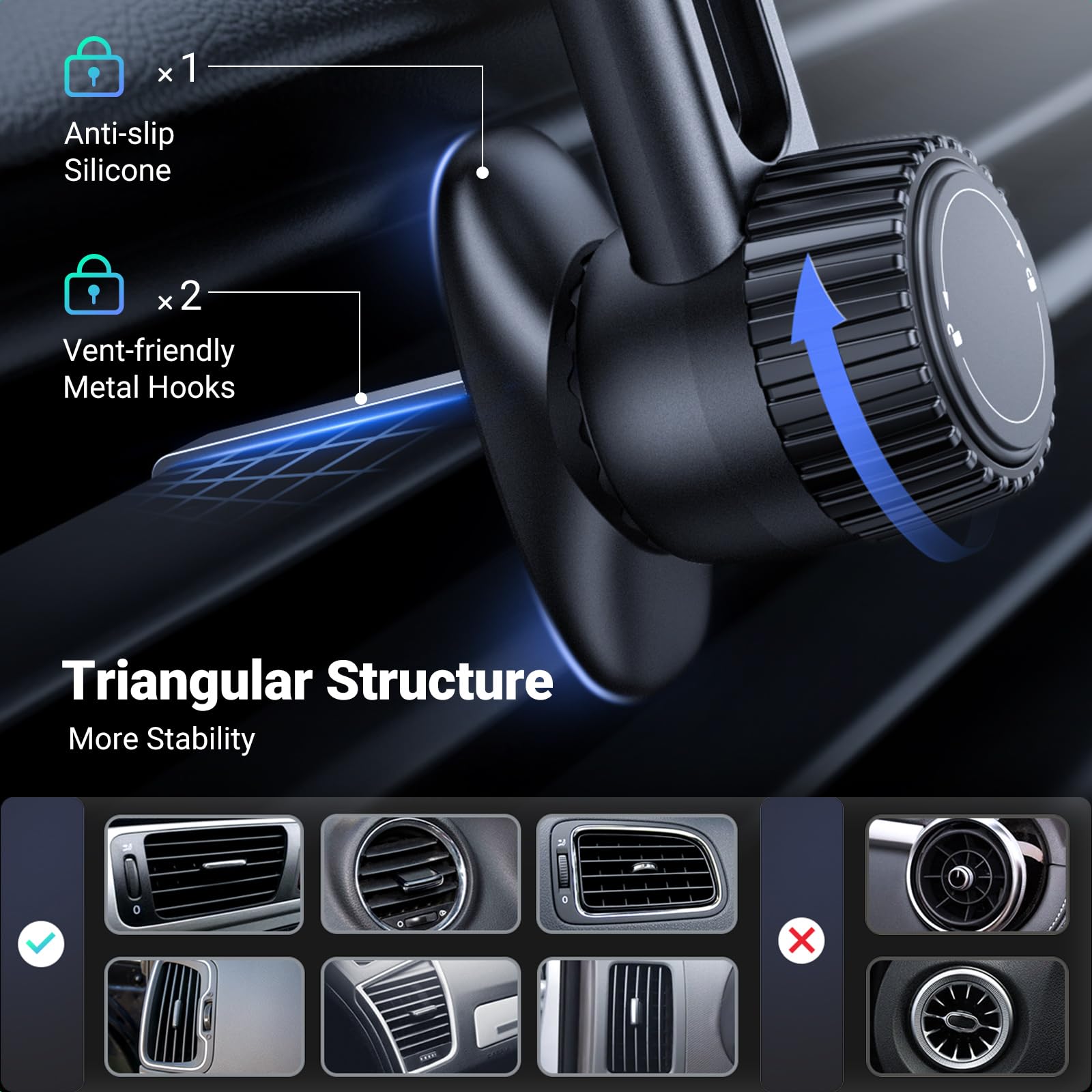 Foto 7 pulgar | Soporte Magnético Para Teléfono Ugreen Para Coche Magsafe Iphone Con Funda - Venta Internacional.
