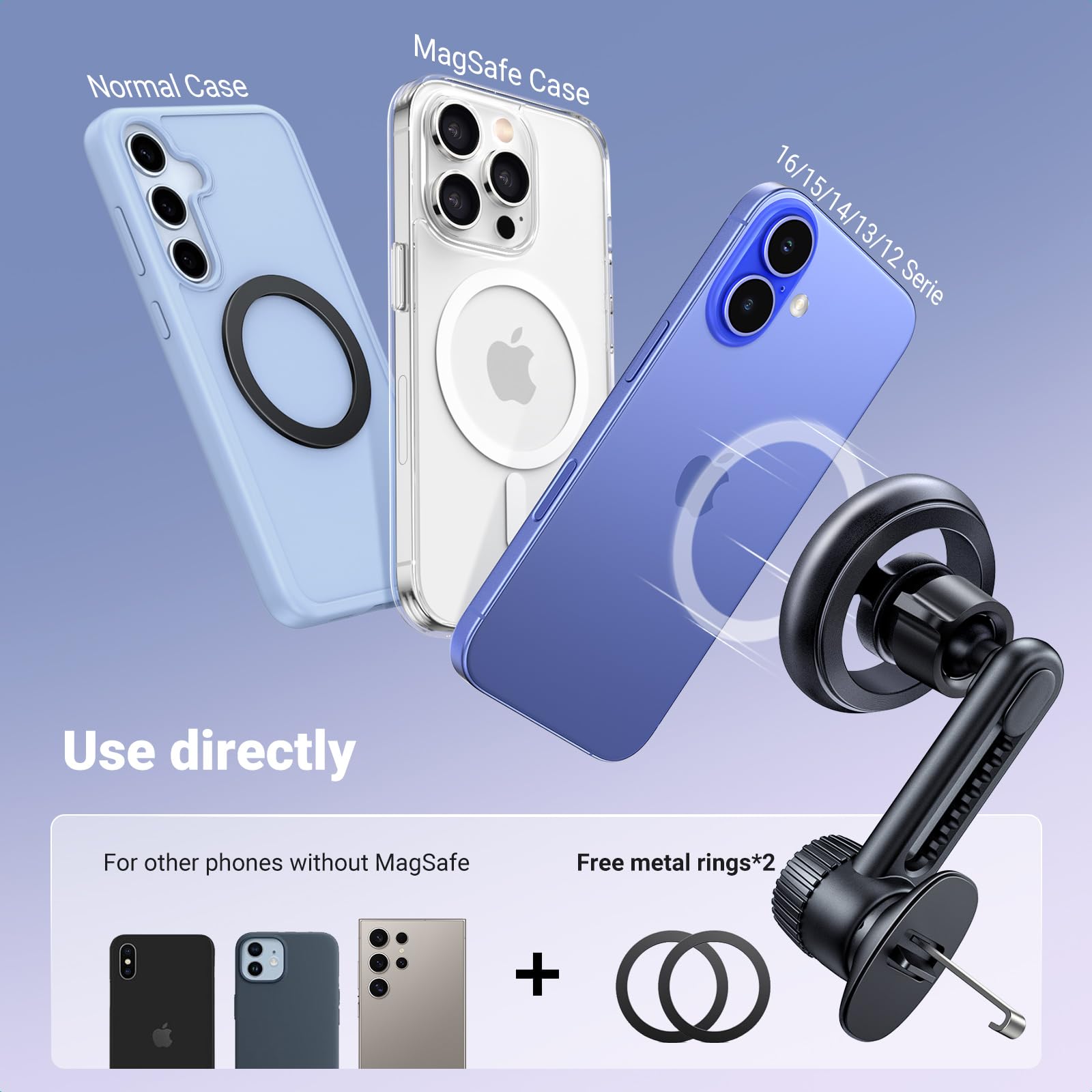 Foto 8 pulgar | Soporte Magnético Para Teléfono Ugreen Para Coche Magsafe Iphone Con Funda - Venta Internacional.