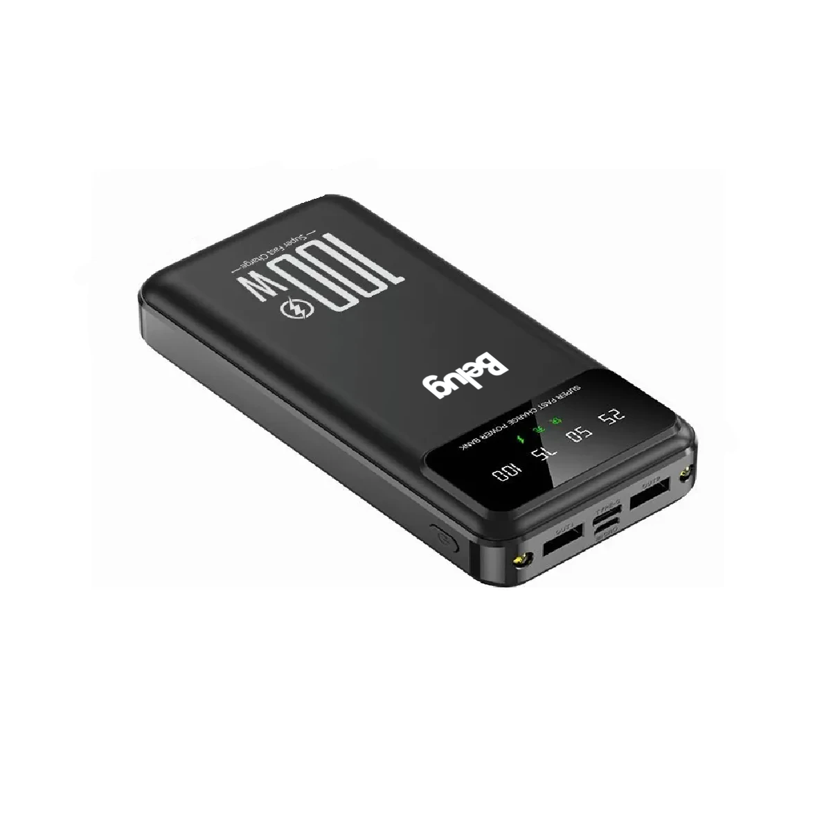 Foto 4 pulgar | Power Bank  Belug 20000mah Batería Externa 20w Carga Rapida Negra