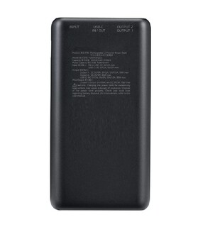Foto 3 | Power Bank 20000mah P20000qcd Batería Portátil Tipo C, Belug Negro