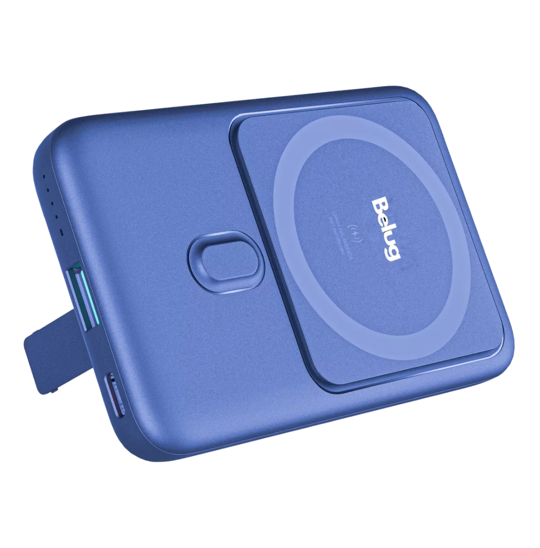 Foto 2 pulgar | Power Bank Inalámbrico Magnético Belug  10000mah Azul