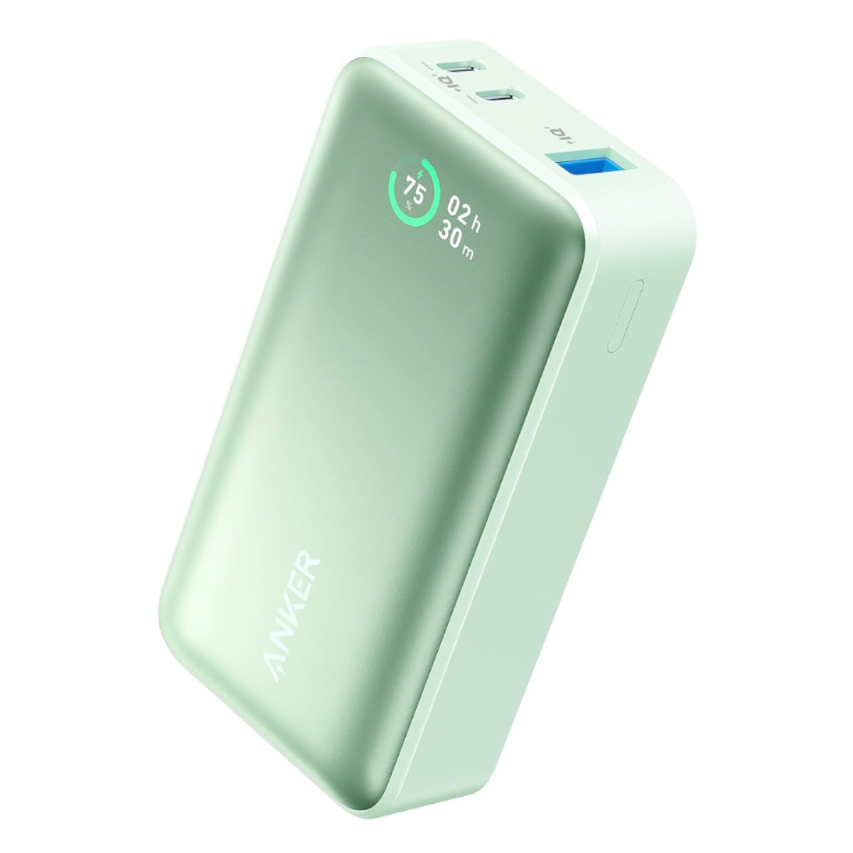 Foto 2 pulgar | Power Bank Anker 533 10,000mah 30w Pd Verde Usb Dúo